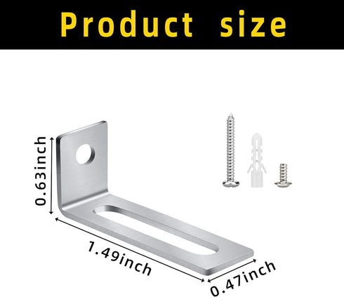 30 Set White Board Mounting Hardware,Whiteboard Hanging Brackets, White Board Installation Kit Includes Hanger Supports, Screws and Expansion Tube...