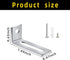30 Set White Board Mounting Hardware,Whiteboard Hanging Brackets, White Board Installation Kit Includes Hanger Supports, Screws and Expansion Tube...