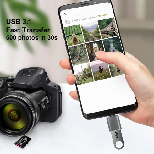 USB C to USB Adapter, USB C Adapter, Type C Male to USB 3.1 Female Adaptor, OTG USB Adapter to USB C Compatible with MacBook Pro, Samsung Galaxy, ...