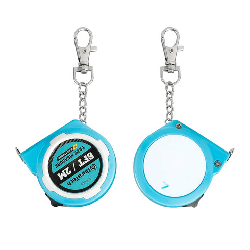 DURATECH Mini Tape Measure, 2 PCS 6FT Inch/Metric Small Tape Measure, Retractable Easy Reading Keychain Measurement Tape, Pocket Size Small Tape M...