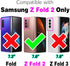 Compatible with Samsung Galaxy Z Fold 2 5G 2020 Wallet Case Wrist Strap Lanyard Leather Flip Card Holder Cell Accessories Phone Cover for Gaxaly Z...