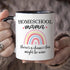 YouNique Designs Homeschool Mom Mug, 11 Ounces, Unique Mothers Day Coffee Mug from Daughter and Son, Best Mom Ever Mug, Mom Coffee Cup (Black Hand...