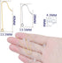 40pcs 2 Sizes Stainless Steel Earring Hooks Hypoallergenic French Long Earwire Hooks with Loop and 40pcs Bullet Earring Backs for DIY Earring Jewe...