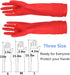 Rubber Cleaning Gloves Kitchen Dishwashing Glove 3-Pairs,Waterproof Reuseable.(Small)...