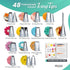 RFAQK 74 PCs Icing Piping Bags and Tips Set, Cake Decorating Kit with 48-Numbered Piping Tips, 20+1 Pastry Bags for Cookie Cupcake Cake Decoration...
