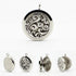 Aromatherapy Essential Oil Diffuser Necklace Cloud Pattern Stainless Steel Locket Pendant...