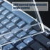 Hyekit Premium Acrylic Keyboard Clear Cover Protector Mechanical Keyboard Dust Cove Anti-Cat for 75% Mechanical Keyboard Nj80/GMMK Pro/Keychron Q1...