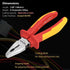 FIRSTINFO H57112-7.08-inch VDE 1000V, Insulated Linesman Combination Pliers with Chrome Molybdenum Steel Body and Dual Material Anti-Slip Handles...