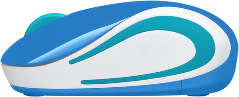 Logitech Wireless Mini Mouse M187 Ultra Portable,1000 DPI Optical Tracking, 3-Buttons, PC/Mac/Laptop - Palace Blue...