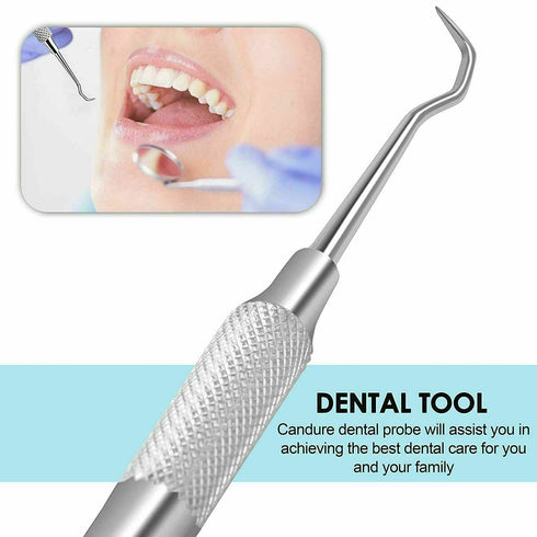 Dental Tools Set - Stainless Steel Krisp Beauty 1 Pc Dental Tooth Pick Tartar Remover Plaque Scraper Probe Scaler Mouth Oral Hygiene Care Dentist ...
