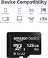 Amazon Basics Micro SDXC Memory Card with Full Size Adapter, A2, U3, Read Speed up to 100 MB/s, 128 GB, Black...
