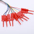 A Set 10 pcs Red Logic Analyser Useful High Efficiency Clip Ideal Test Hook...
