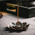 Incense Burner, Incense Holder for Sticks, Brass Lotus Incense Stick Holder and Detachable Ash Catcher...