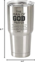 Man of God Prayer Brushed Silver 30 ounce Stainless Steel Metal Travel Tumbler...