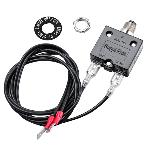 Push Button Circuit Breaker 3 Amp, Briidea Fuse Tester Manual Reset 32V, Low voltage Protection...
