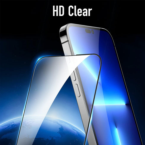2PCS for iPhone 14 Pro Max Screen Protector Tempered Glass Blue Light Full Coverage HD Clear Eye Protection 9H Hardness Anti-scratch Bubble-free G...