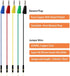 10 PCS Stackable Banana Plug to Jumper Wire | Binding Post to Solderless Breadboard Jumper Wire | 22 AWG Copper Core Soft Silicone Flexible Wire T...