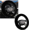 Elastic Fuzzy Steering Wheel Cover, 15'' Soft Steering Wheel Protector for Warm Winter, Anti-Slip Fluffy Car Wheel Covers, Universal Car Interior ...