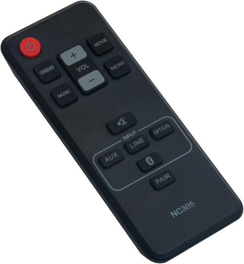 NC305 NC305UH Replacement Remote Control fit for Sanyo Soundbar FWSB405F FWSB405FA FWSB405FS FWSB405FP Sound Bar...