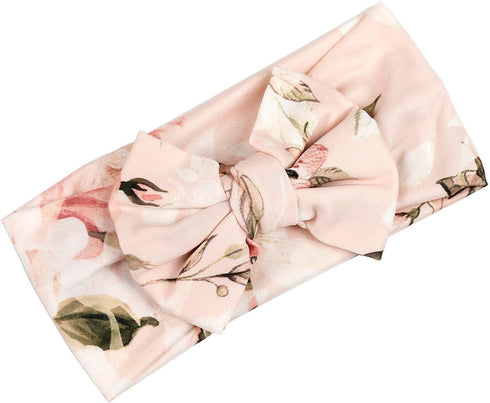 Galabloomer Newborn Receiving Blanket Headband Set Flower Print Baby Swaddle Receiving Blankets (Vintage)...