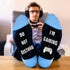 Novelty Birthday Christmas Gifts for Men Women - Funny Saying Crew Socks Silly Funky Dress Socks...