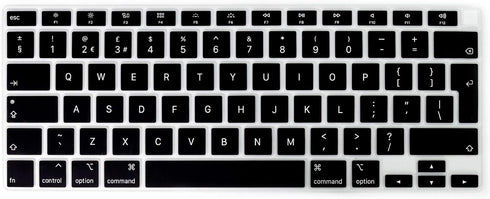 English Language Silicone Keyboard Cover A2179 Silicone Protective Skin Keyboard Protector for MacBook Air 13 inch with Touch ID A2337 M1 Chip EU ...