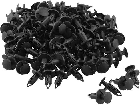 AHOMASH 8mm(5/16") Hole Plastic Rivets Fastener Push Clips for Car Auto Fender Bumper Body Panels, 120Pcs...