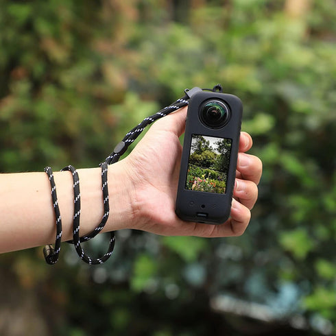 LICHIFIT Silicone Case Lens Cap Camera Protective Cover Shell Skin with Lanyard for Insta360 X3 Action Camera Accessories...