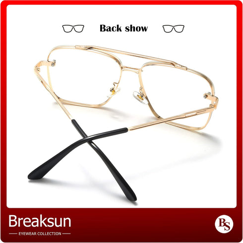 Square Aviator Sunglasses for Men Women Fashion Vintage Diamond Cutting Lens Classic Military Pilot Gradient Shades...
