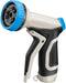 Garden Hose Nozzle - Heavy Duty Metal Water Hose Nozzle, High Pressure Water Nozzle with 8 Adjustable Spray Patterns for Watering Plants, Lawn, Wa...