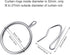 Hotop 30 Pcs Metal Drapery Curtain Rings 0.98/1.26/1.65 inch Interior Diameter and 30 Pcs Hanging Curtain Drapery Pin Hooks for Window Door Shower...