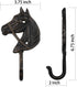 Coat Hook Hat Hook Vintage Wrought Iron Wall Mounted Screws Included Wall Hook (Horse)...