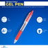 1InTheOffice Retractable Gel Pens, Rollerball, Medium Point 0.7mm, Red Ink, 24 Pack...