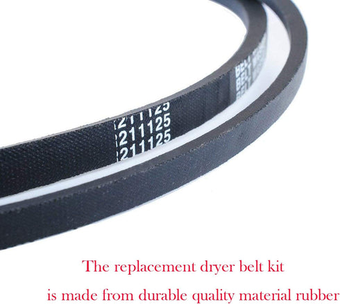 12112425 Belt Kit Replacement Compatible with Maytag, AP4011179, PS2005284, Washer Belt Pump And Drive (211125 & 211124)