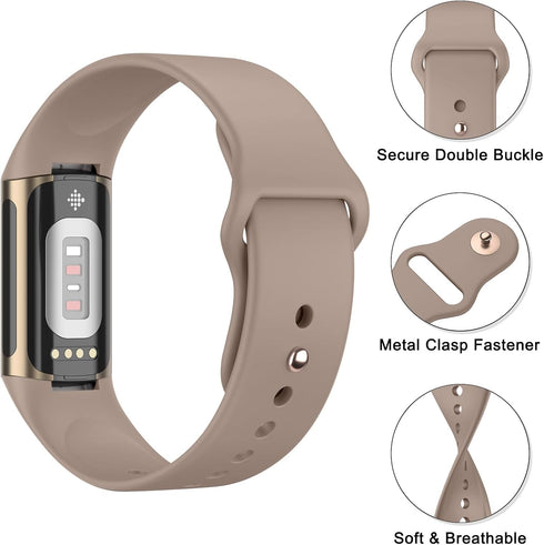 Meliya Band Compatible with Fitbit Charge 6 Bands/Fitbit Charge 5 Bands Women Men, Soft Silicone Adjustable Waterproof Sport Replacement Wristband...