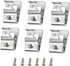 Belt Clips for Dewalt, 6pcs Stainless Drill Tool Clips Hook Kit with Screws for Dewalt N268241, Replacement Belt Hook Clip for Power Tools Impact ...
