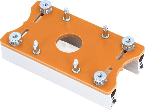 Trimming Machine Slotted Bracket, 2 in 1 Invisible Fastener Slotting Bracket for Woodworking, Aluminum Alloy Wood Router Slotting Locator, Woodwor...