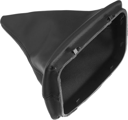X AUTOHAUX Car Shift Boot Cover Gear Shift Knob Handbrake Gaiter Boot PU Leather for Mercedes-Benz C-class W204 2008-2013...