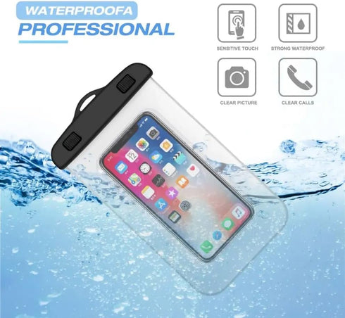 Universal Waterproof Phone Pouch Cellphone Dry Bag with Detachable Lanyard for iPhone 14 13 12 11 Pro Max Plus XS XR X 8 Galaxy S23 S22 S21 S20 Pi...