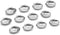 Outset Grillable Shells, All Purpose Grillable Stainless Steel Sea Shells, Set of 12...