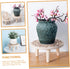 Small Wooden Flower Stand Wooden Stand Wood Base Crystal Ball Holder Vase Display Stands Bonsai Stand Wooden Stool Display Stand Home Ornament Pla...