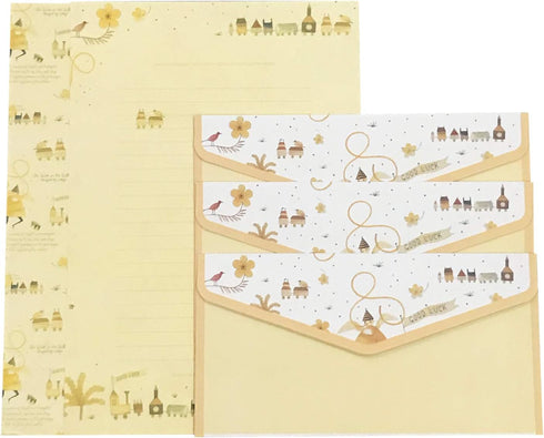 48 Cute Lined Writing Stationery Paper with 24 Envelope + 1 Sheet Seal Sticker,Q067...