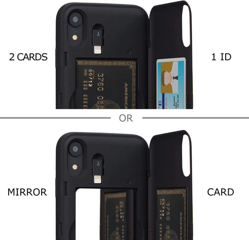 TORU CX PRO for iPhone XR Case Wallet | Protective Shockproof Heavy Duty Cover with Hidden Card Holder & Card Slot |Wrist Strap, Lightning Adapter...