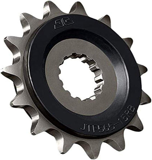 JT Sprockets JTF1381.15RB 15 Tooth Rubber Cushioned Front Countershaft Sprocket, Single...