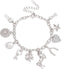 CEALXHENY Women’s Link Charm Bracelet Unicorn Butterfly Star Heart Pendant Charms Bracelet Bangles for Girls...