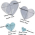 4Set Love Heart Shape Epoxy Mold - Size 18cm, 15cm, 10cm, 5.2cm DIY Resin Casting Silicone Mold (Not Deep Heart)...