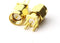 Maxmoral 5PCS SMA Male PCB Panel Edge Mount Plug with 4 Pins Stand Straight Connector RF Coax Coaxial Adapter...