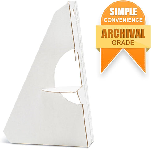 Lineco 25 Pack Cardboard Easel Backs 5 Inch, Self Stick Easel Stand Display Signs, Canvas, Photographs, Brochures, Posters, Artwork and Crafts, Wh...
