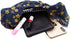 BAR Stylish Cotton Japanese Pattern Wrist Bag Sleeve Knot Pouch Portable Canvas Tote Purse for Female, Women (Blue Flower)...