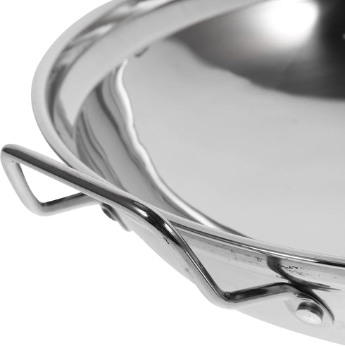 1 Set Stainless Steel Pot Cooking Pot Kitchen Cookware Dry Pot with Lid Cooking Tool Household Hot Pot Alcohol Stove Pan Stainless Steel Dry Pot D...